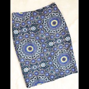 Banana Republic Pattern Midi Skirt